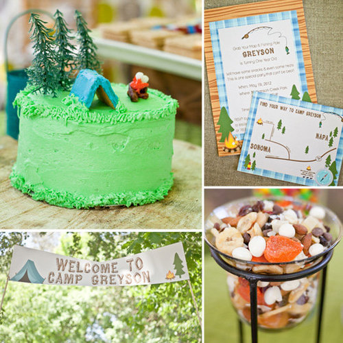 Birthday Parties: A Cute, Camping-Inspired First Birthday Party Birthday Parties: A Cute, Camping-Inspired First Birthday Party