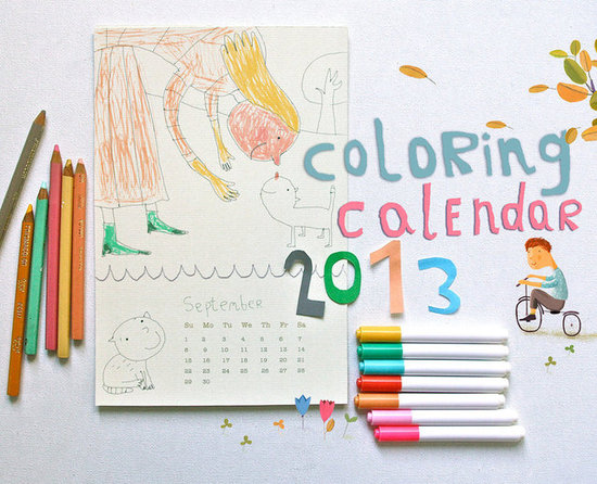 Be Happy Now Coloring Calendar