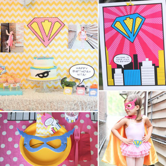 A Vintage Superhero Party For One Adventurous Lil Lady A Vintage Superhero Party For One Adventurous Lil Lady