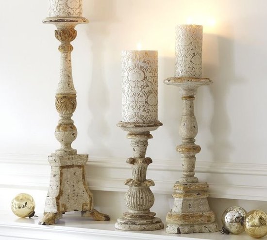 Get the look with Gold and White Pillar Holders ($31-$62, originally $40-$79), whitewashed for an authentic look and feel.
Get the look with Gold and White Pillar Holders ($31-$62, originally $40-$79), whitewashed for an authentic look and feel.