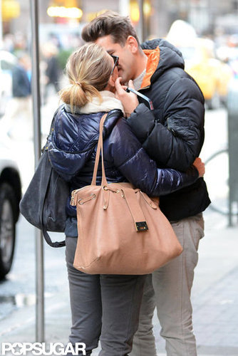 Scarlett Johansson Kisses Her New Man in NYC Scarlett Johansson Kisses Her New Man in NYC