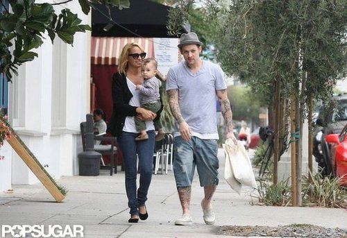 Nicole Richie and Joel Madden brought Sparrow along to run errands around LA in September 2011.
Nicole Richie and Joel Madden brought Sparrow along to run errands around LA in September 2011.