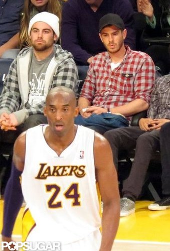 Andrew Garfield Snags a Courtside Seat at the Lakers Game Andrew Garfield Snags a Courtside Seat at the Lakers Game
