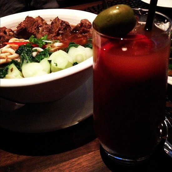 Hand pulled beef noodle soup.