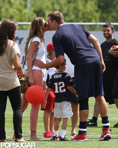 This is such a great photo of the Gisele Bundchen and Tom Brady bunch. Gisele was newly pregnant with Vivian, Jack Moynahan was wearing his dad's jersey, and Tom couldn't help but kiss his gorgeous wife.
— Michelle Manning, editorial assistant
This is such a great photo of the Gisele Bundchen and Tom Brady bunch. Gisele was newly pregnant with Vivian, Jack Moynahan was wearing his dad's jersey, and Tom couldn't help but kiss his gorgeous wife.
— Michelle Manning, editorial assistant