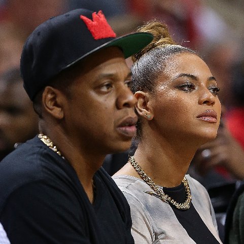 Beyonce and Jay-Z at Miami Heat and Atlanta Hawks Game