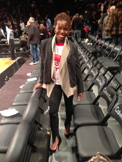 Theresa after Sunday's Nets game