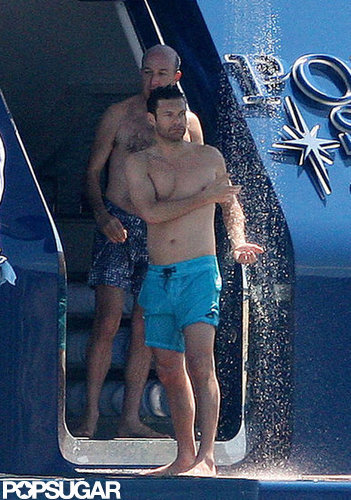 Ryan Seacrest went shirtless for a day of Jet-Skiing in Saint-Tropez this June.
Ryan Seacrest went shirtless for a day of Jet-Skiing in Saint-Tropez this June.