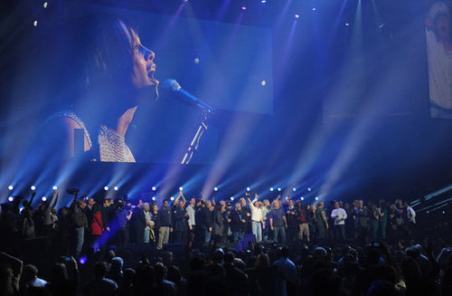 Alicia Keys was on stage in NYC.
Alicia Keys was on stage in NYC.