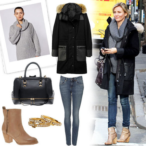 Cameron Diaz Wears Winter Outfit in NYC (Pictures)