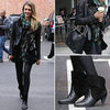Jessica Alba Wearing a Leather Jacket | Dec. 14, 2012