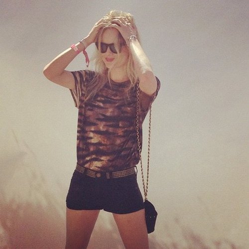 Kate Bosworth struck a pose at the Coachella Mulberry party.
Kate Bosworth struck a pose at the Coachella Mulberry party.