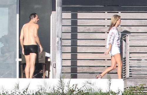 Jamie Hince took a dip in the pool.
Jamie Hince took a dip in the pool.
