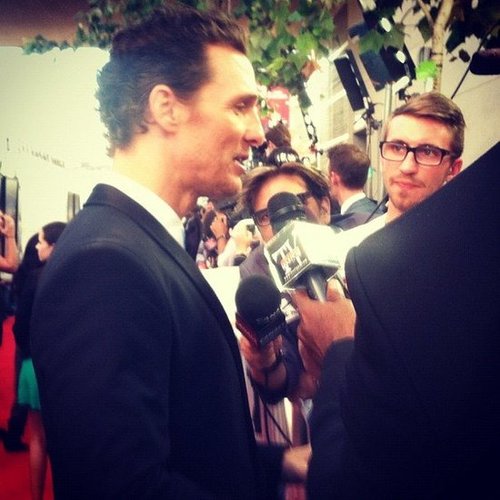 Matthew McConaughey made his way down the press line toward us at the June LA screening of Magic Mike.
Matthew McConaughey made his way down the press line toward us at the June LA screening of Magic Mike.