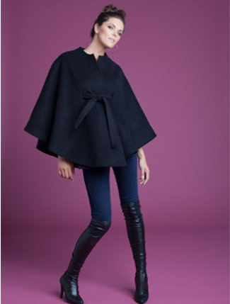 Ingrid & Isabel Belted Wool Cape Ingrid & Isabel Belted Wool Cape