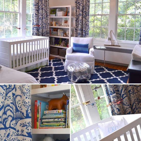 A Sophisticated, Glam Navy-and-White Nursery For a Baby Boy A Sophisticated, Glam Navy-and-White Nursery For a Baby Boy