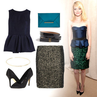 Emma Stone Peplum Top Outfit Inspiration
