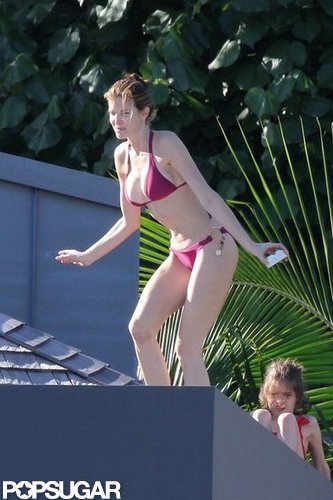 Stephanie Seymour Parades Bikinis in St. Barts With Her Kids Stephanie Seymour Parades Bikinis in St. Barts With Her Kids