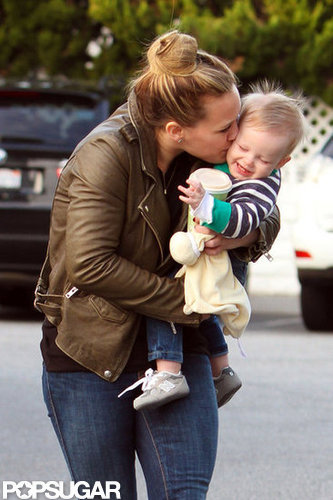 Hilary Duff Shows Luca Love While Prepping For His First Holiday Hilary Duff Shows Luca Love While Prepping For His First Holiday