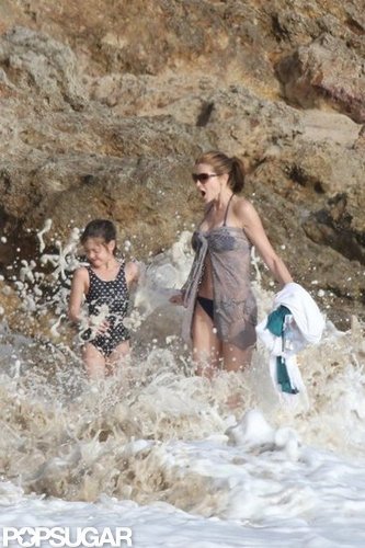 Stephanie Seymour Parades Bikinis in St. Barts With Her Kids Stephanie Seymour Parades Bikinis in St. Barts With Her Kids
