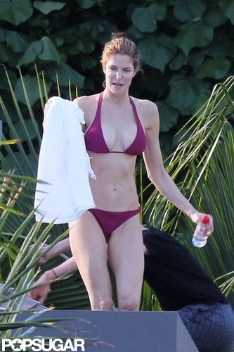 Stephanie Seymour Parades Bikinis in St. Barts With Her Kids Stephanie Seymour Parades Bikinis in St. Barts With Her Kids