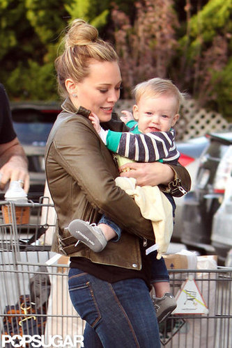 Hilary Duff Shows Luca Love While Prepping For His First Holiday Hilary Duff Shows Luca Love While Prepping For His First Holiday