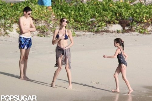Stephanie Seymour Parades Bikinis in St. Barts With Her Kids Stephanie Seymour Parades Bikinis in St. Barts With Her Kids