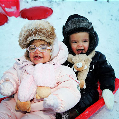 Mariah Carey and Her Kids on Christmas 2012