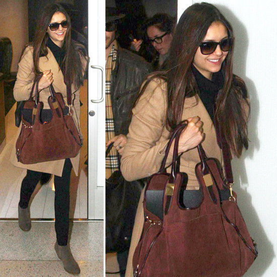 Nina Dobrev showed us why she was voted Breakout Fashion Star of 2012 with her effortless travel style.
Nina Dobrev showed us why she was voted Breakout Fashion Star of 2012 with her effortless travel style.