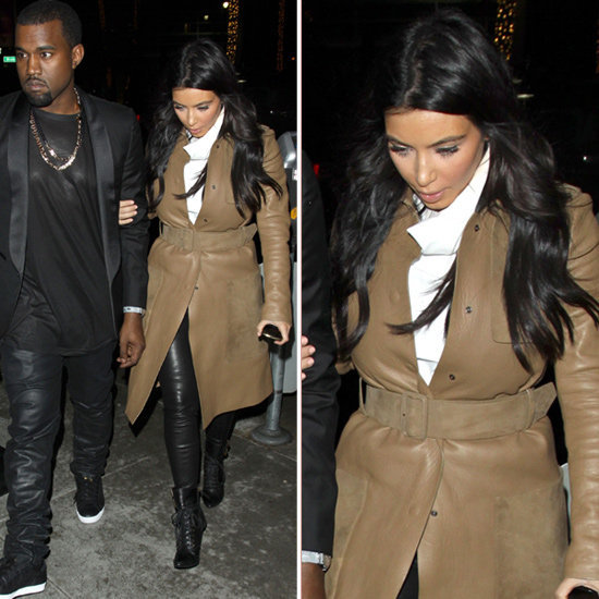 Kim Kardashian opted for a neutral holiday palette in camel, white, and black.
Kim Kardashian opted for a neutral holiday palette in camel, white, and black.