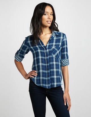 For a casual-cool feel, go with this Bella Dahl plaid blouse ($140). Then wear it over the weekend to run errands in style.
For a casual-cool feel, go with this Bella Dahl plaid blouse ($140). Then wear it over the weekend to run errands in style.