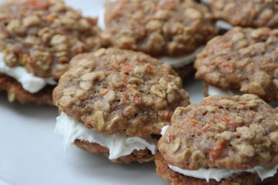 Carrot Cake Sandwich Cookies