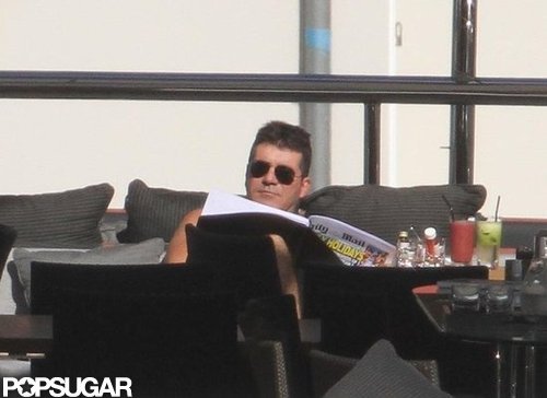 Simon Cowell Lounges Shirtless With His Ex on a Yacht Simon Cowell Lounges Shirtless With His Ex on a Yacht