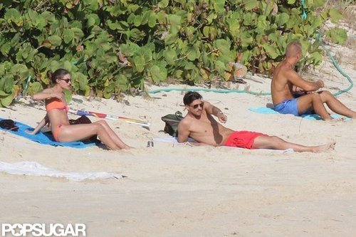 Olivia Palermo and boyfriend, Johannes Huebl, spent time together at the beach together in St. Barts.
Olivia Palermo and boyfriend, Johannes Huebl, spent time together at the beach together in St. Barts.
