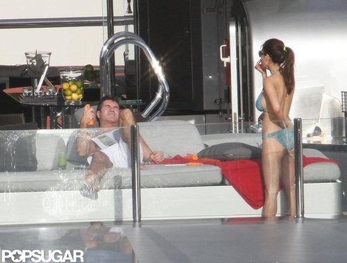Simon Cowell Lounges Shirtless With His Ex on a Yacht Simon Cowell Lounges Shirtless With His Ex on a Yacht