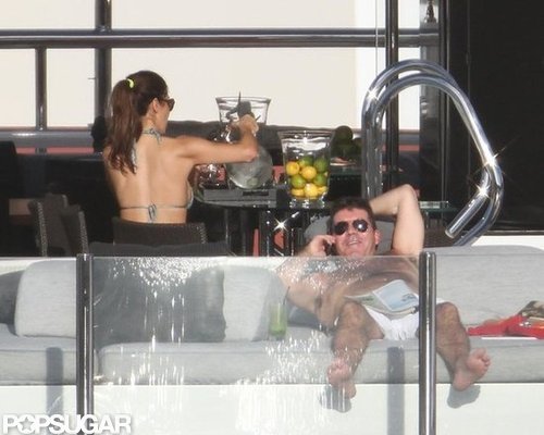 Simon Cowell Lounges Shirtless With His Ex on a Yacht Simon Cowell Lounges Shirtless With His Ex on a Yacht
