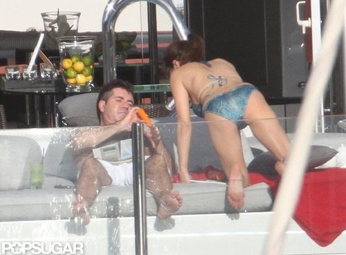 Simon Cowell Lounges Shirtless With His Ex on a Yacht Simon Cowell Lounges Shirtless With His Ex on a Yacht