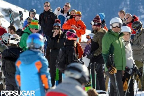 Jason Statham and Rosie Huntington-Whiteley Show PDA on the Slopes Jason Statham and Rosie Huntington-Whiteley Show PDA on the Slopes