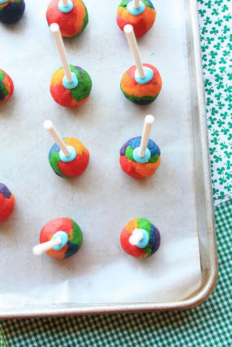 Inside-Out Rainbow Cake Pops Inside-Out Rainbow Cake Pops