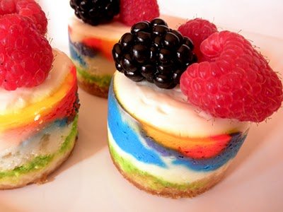 Tie-Dyed Cheesecake 
