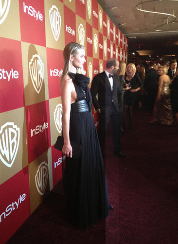 Rosie Huntington-Whiteley wore a sexy black gown for the InStyle party.
Source: Twitter user Modelinia
Rosie Huntington-Whiteley wore a sexy black gown for the InStyle party.
Source: Twitter user Modelinia