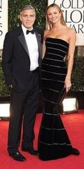 George Clooney and Stacy Keibler(2013 Golden Globes Awards)