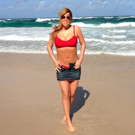 Mariah Carey Wearing Red Bikini | Pictures