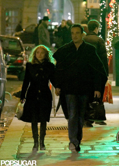 Mary-Kate Olsen and Olivier Sarkozy held hands in Paris. Mary-Kate Olsen and Olivier Sarkozy held hands in Paris.