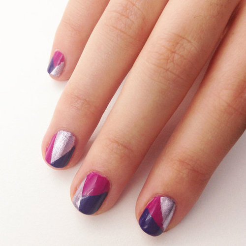 DIY Geometric Nail Art Design