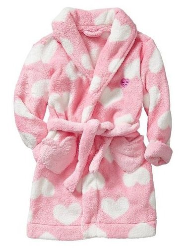 Gap Heart Fleece Robe Gap Heart Fleece Robe