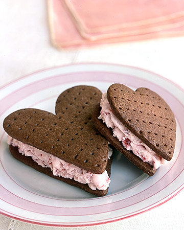 Chocolate Strawberry Ice Cream Sandwiches