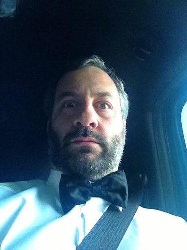Judd Apatow sported a bow tie (and seat belt) while making his way to the CCAs red carpet.
Source: Twitter user JuddApatow
Judd Apatow sported a bow tie (and seat belt) while making his way to the CCAs red carpet.
Source: Twitter user JuddApatow