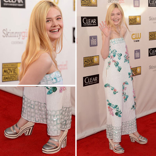 Pics of Elle Fanning in Chanel 2013 Critic's Choice Awards