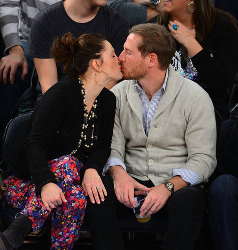 Drew Barrymore planted a kiss on Will Kopelman during a NY Knicks basketball game in January 2013.
Drew Barrymore planted a kiss on Will Kopelman during a NY Knicks basketball game in January 2013.